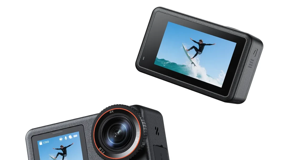 Kamera aksi XTU S7 Pro Max 4K dengan sensor 50MP dan layar ganda