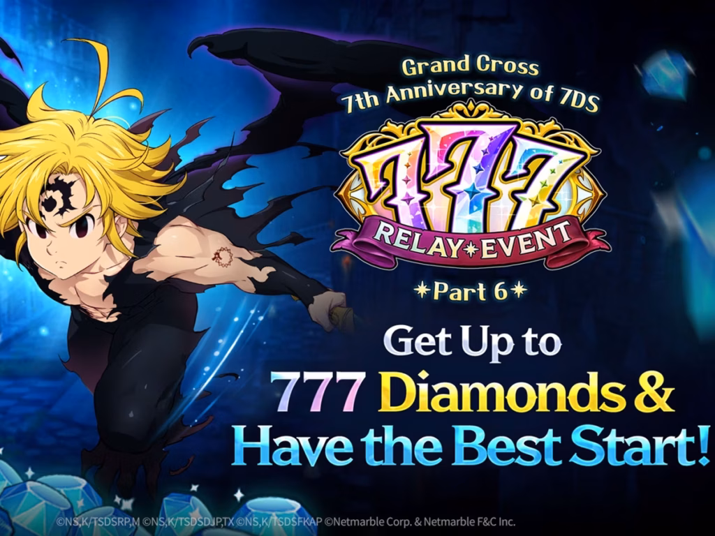 Nemesis Meliodas hero baru dalam update 7DS Grand Cross ulang tahun ke-7