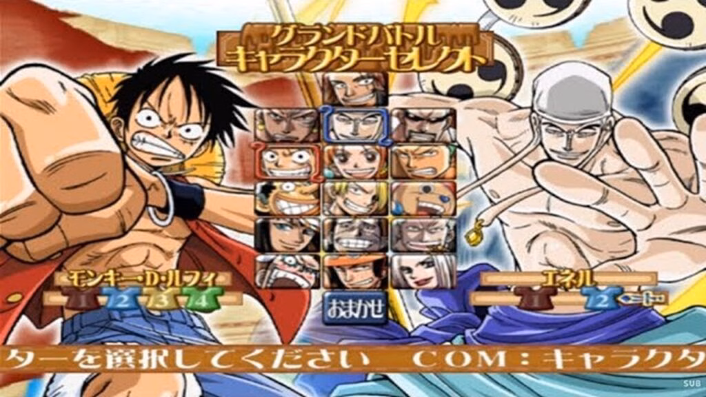 Cara Membuka Semua Karakter dan Kostum di One Piece: Grand Battle! 3 PS2