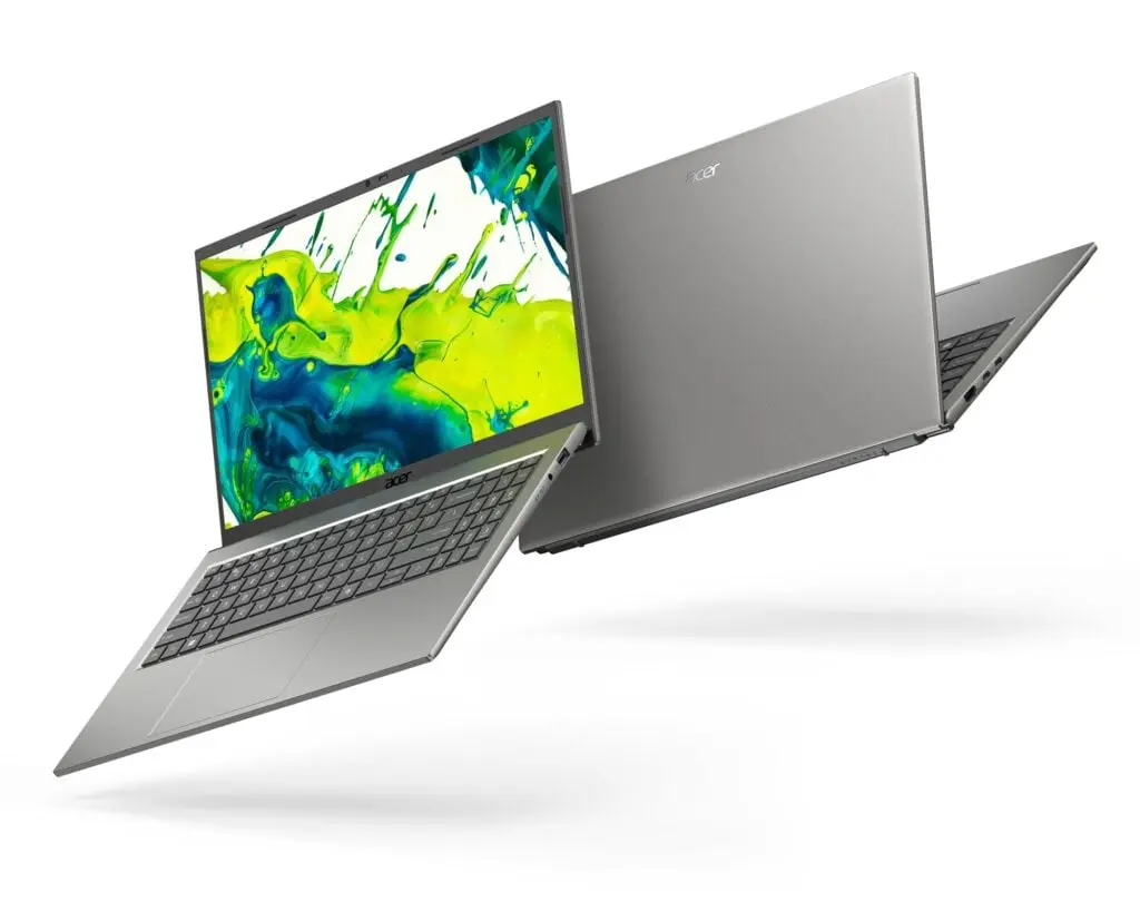 Desain convertible Acer Swift Spin 14 AI
