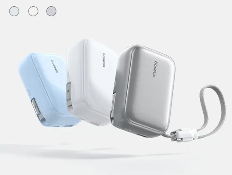 Baseus PicoGo AR11: Power Bank Compact dengan Kabel Terintegrasi 5 Kabel pendek 20cm yang juga berfungsi sebagai tali pengikat