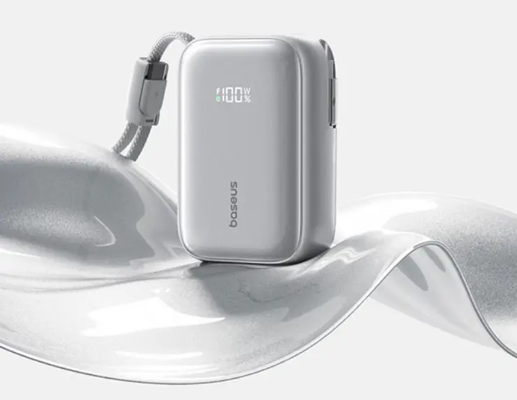 Baseus PicoGo AR11: Power Bank Compact dengan Kabel Terintegrasi 6 Pengisian cepat 45W untuk smartphone dan laptop ringan