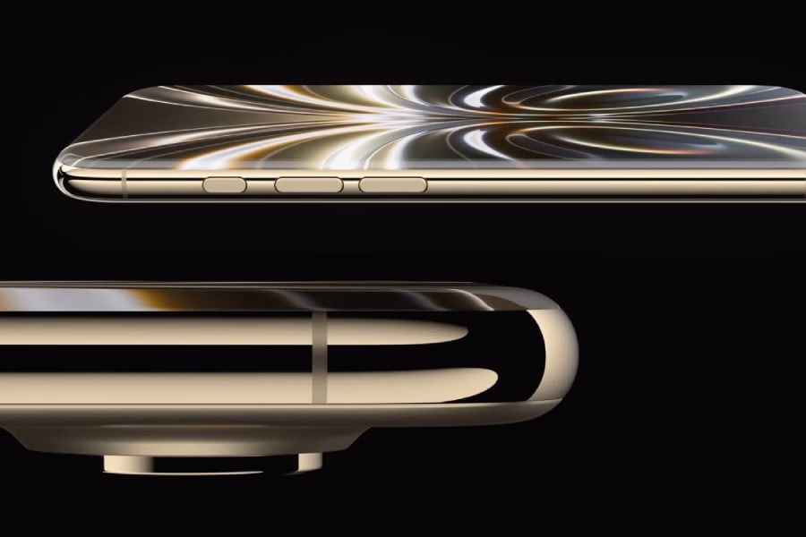 Bocoran iPhone 20: Desain Baru yang Bisa Mengubah Segalanya 1 Render konsep iPhone 20 dengan desain layar quad-curved dan tanpa bezel