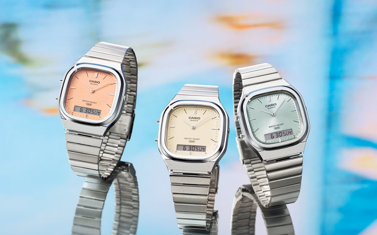Casio AQ-240 jam tangan retro dengan desain elegan dan fitur digital praktis
