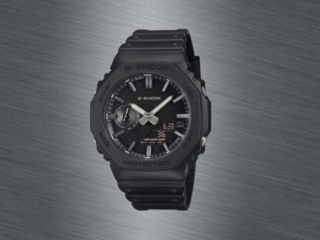 Casio G-Shock GA-2100LXB dengan bezel oktagonal dan aksen metalik