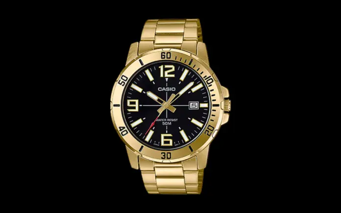 10 Pilihan Jam Tangan Casio Terbaik dengan Harga Terjangkau 2026 10 Casio MTPVD01G-1BV jam analog klasik