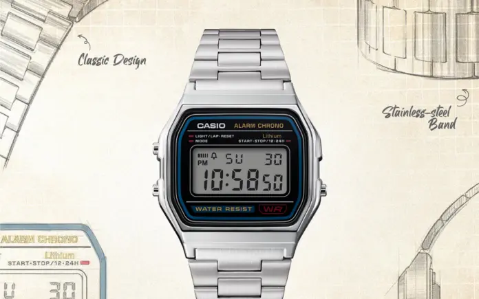 10 Pilihan Jam Tangan Casio Terbaik dengan Harga Terjangkau 2026 11 Casio Vintage A158WA-1 digital dasar