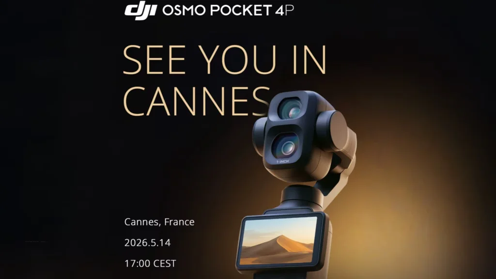 Kamera telefoto 3x DJI Osmo Pocket 4P dengan zoom hibrida 12x