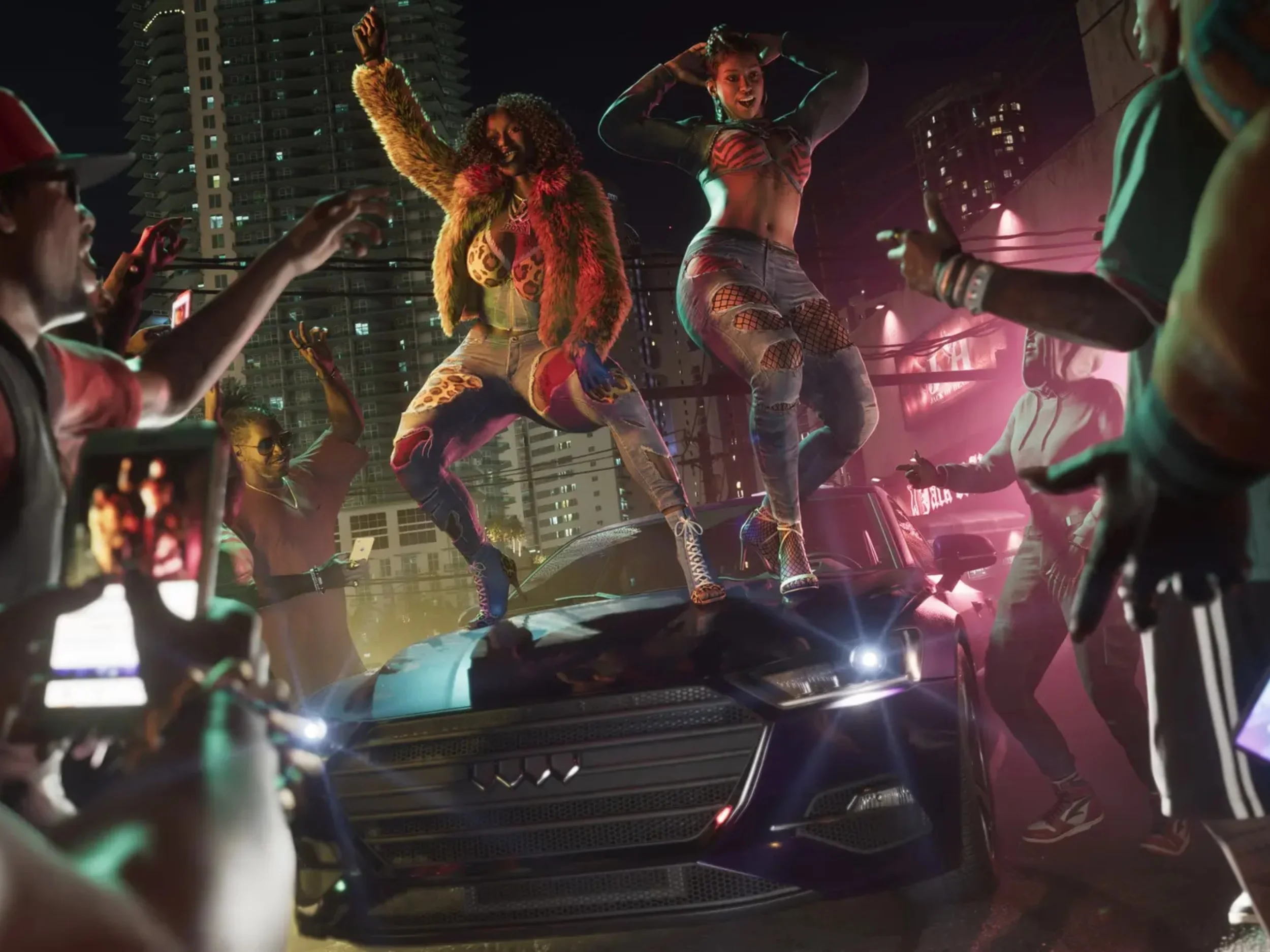 Cover GTA 6 dengan logo Rockstar Games dan spekulasi fans