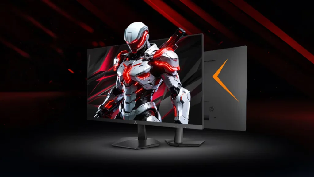 Desain monitor gaming Lenovo Lecoo N2757Q dengan bezel tipis dan stand adjustable