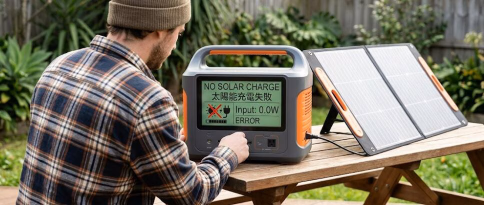 Masalah solar charging portable power station dan cara memperbaikinya
