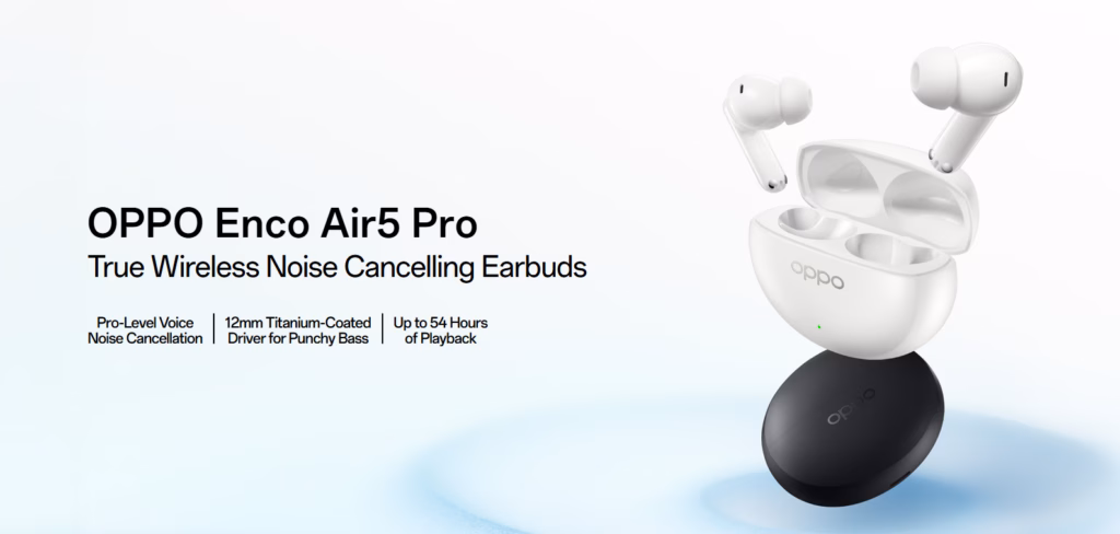 Oppo Enco Air 5 Pro: Earbuds ANC dengan Daya Tahan Baterai Gahar