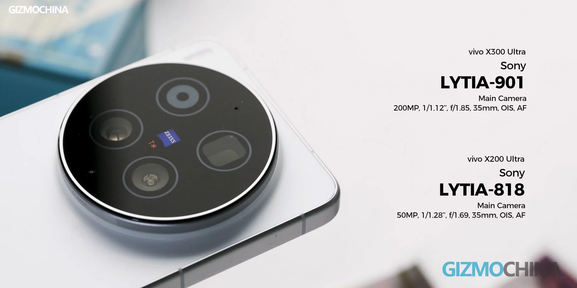 sensor kamera utama vivo x300 ultra dengan resolusi 200MP