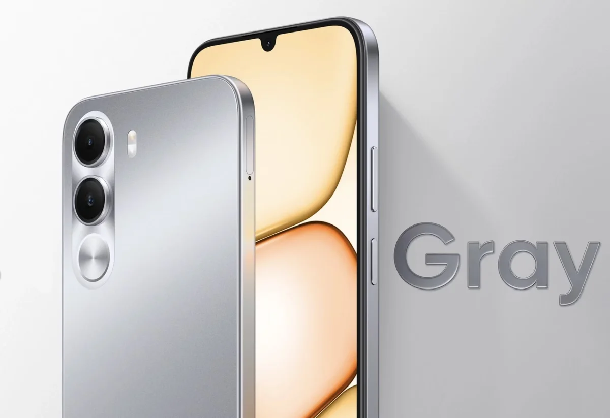 layar IPS LCD 6,8 inci realme C100i dengan refresh rate 120 Hz