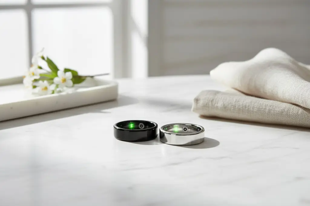Layar aplikasi RWfit yang terintegrasi dengan Apple Health dan Google Fit