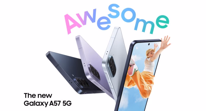 Baterai Samsung Galaxy A57 5G berkapasitas 5000mAh dengan pengisian cepat 45W