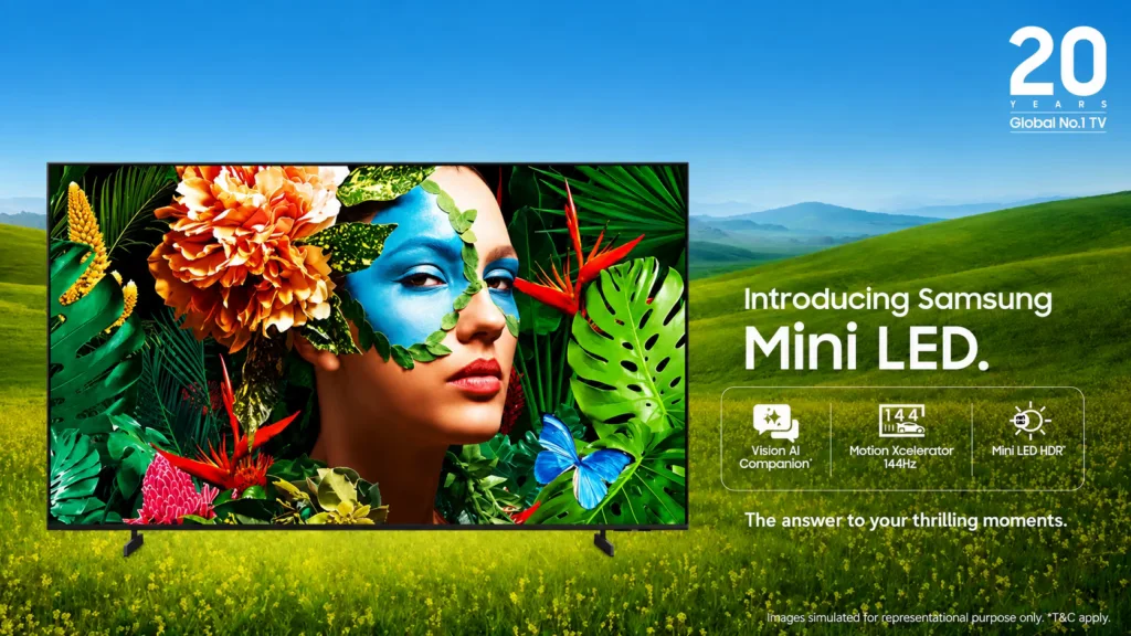 Samsung Mini LED TV 2026 dengan layar besar dan fitur AI canggih