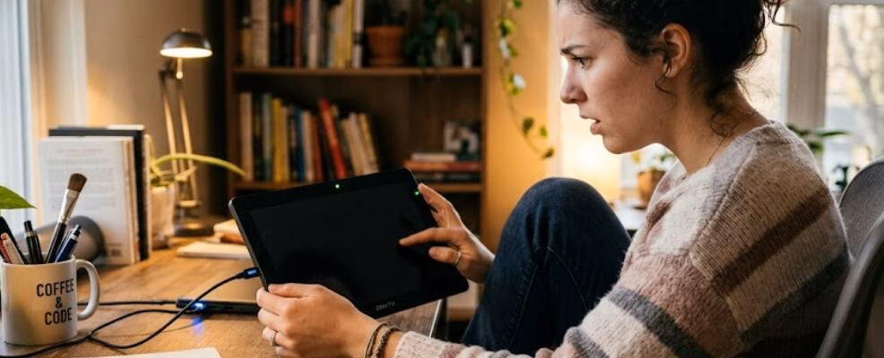Tablet layar hitam tapi masih hidup yang perlu dicek penyebab dan solusi