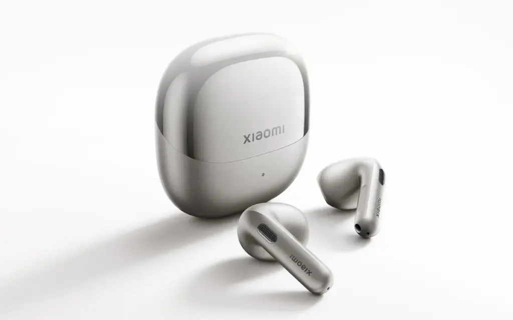 Xiaomi Buds 6 wireless earbuds dengan desain semi-in-ear dan ANC