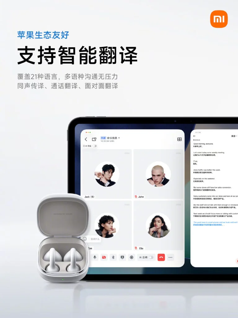Baterai dan casing earbuds Xiaomi dalam berbagai warna