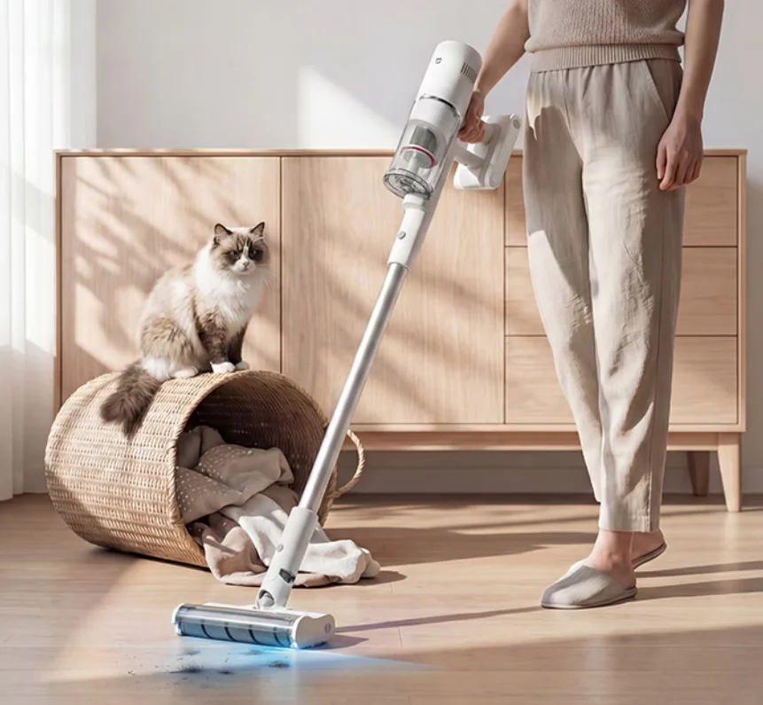 Sensor inframerah pada Xiaomi Mijia Vacuum yang menyesuaikan daya isap secara otomatis