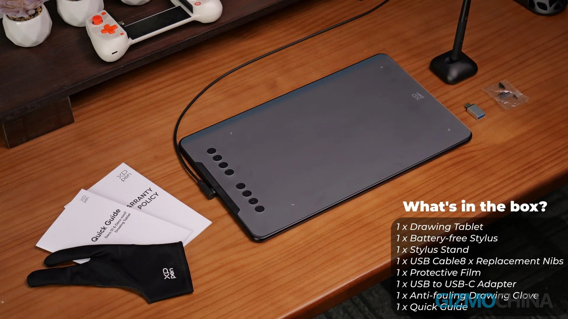 Stylus tanpa baterai XPPen Deco 01 V3 dengan pengenalan kemiringan hingga 60 derajat