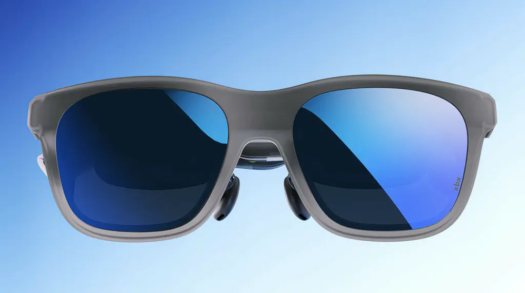 Desain kacamata Xreal xbx a01 dengan frame semi-transparent