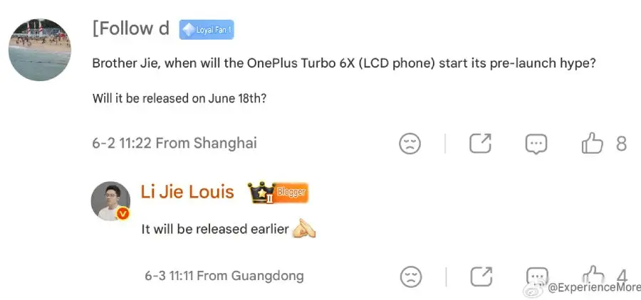 OnePlus Turbo 6X Segera Rilis Hadirkan Baterai Besar dan Layar 144Hz
