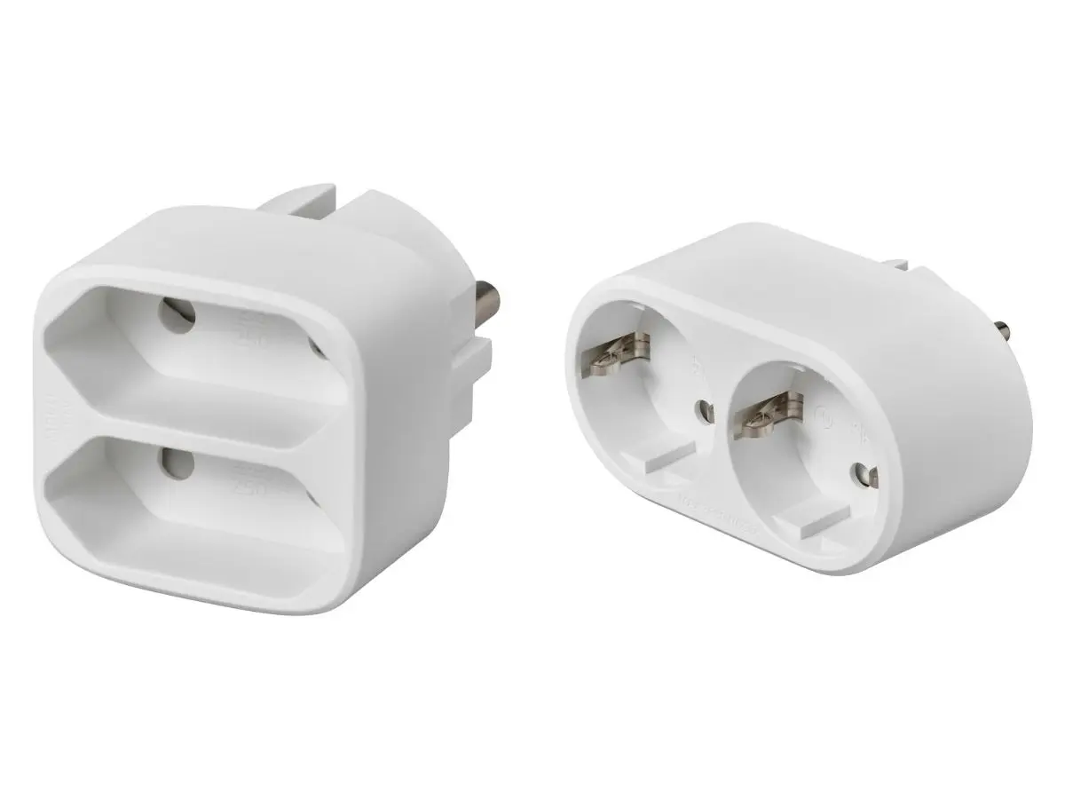Dua Model Adaptor Listrik Dua Cabang Koppla dari IKEA (Photo: IKEA)