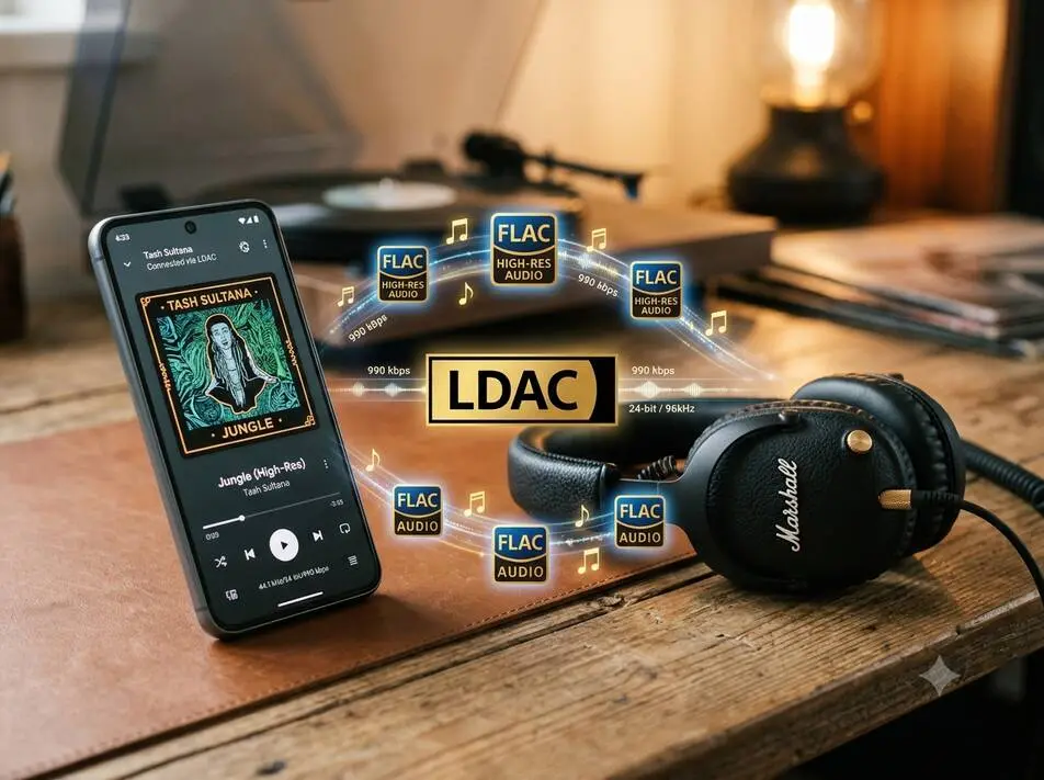 Langkah Mudah Aktifkan Codec LDAC Demi Kualitas Audio Headphone Lebih Jernih 9 Ilustrasi mendengarkan musik menggunakan headphone bluetooth berkualitas tinggi