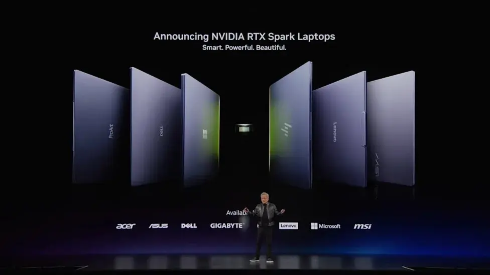 Laptop Nvidia RTX Spark dengan desain modern (Photo: Nvidia)