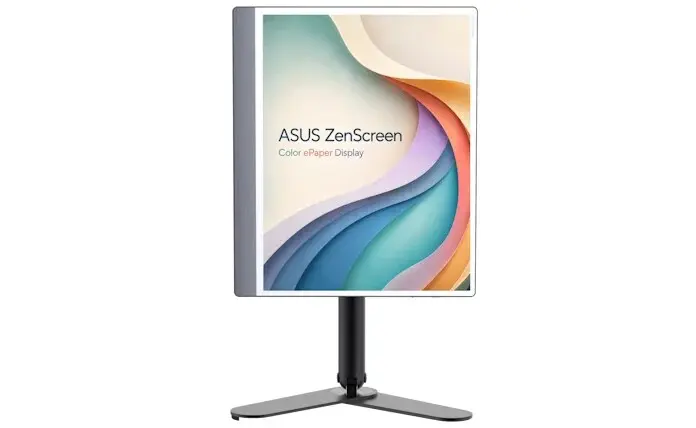 Layar e-paper warna Asus Zenscreen 13,3 inci pada ajang Computex 2026 (Photo: Asus)
