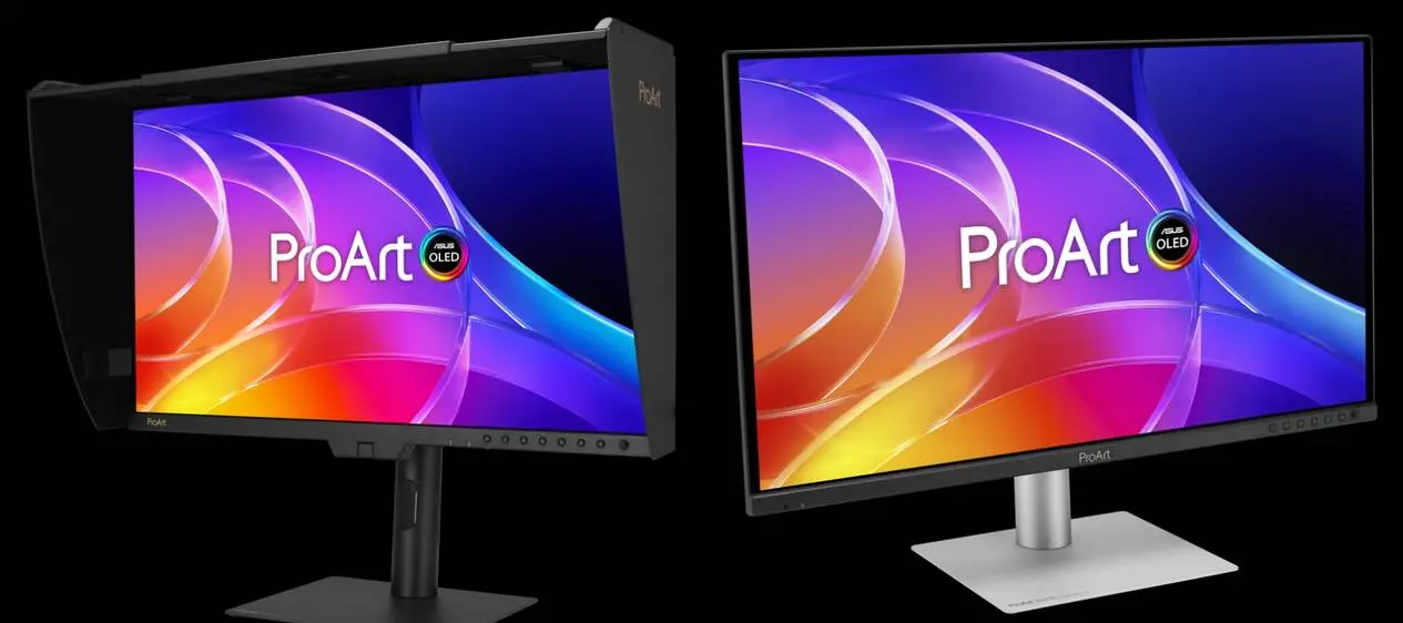 Monitor Asus ProArt 32 inci dan 29 inci berdampingan (Photo: Asus)