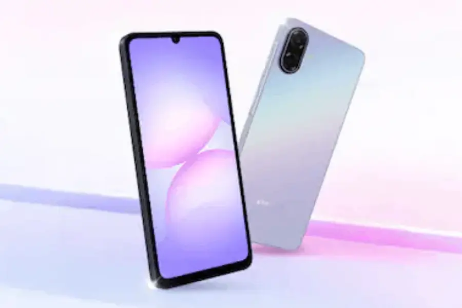 Samsung Galaxy A07 5G dengan notch tetes air dan spesifikasi memori rendah pada 2026